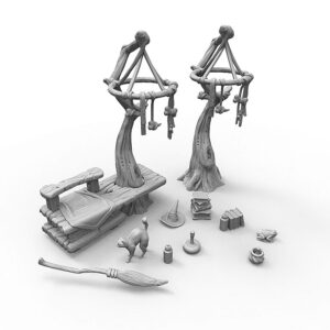 Il covo della strega - Suppellettili individuali (11 pz) Elemento scenico per giochi da tavolo